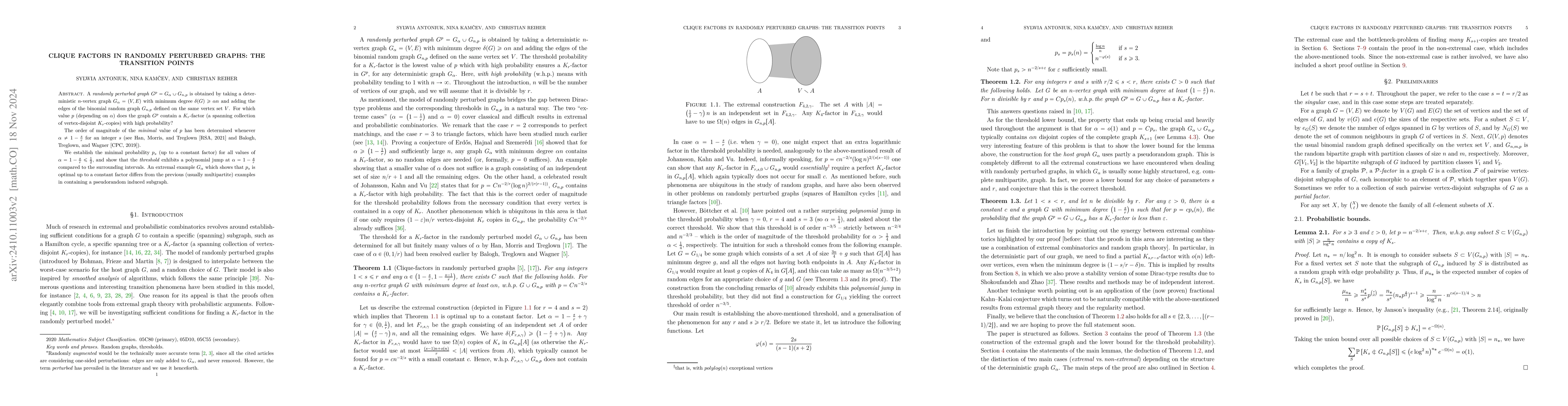 Thumbnail for Clique factors in randomly perturbed graphs: the transition points