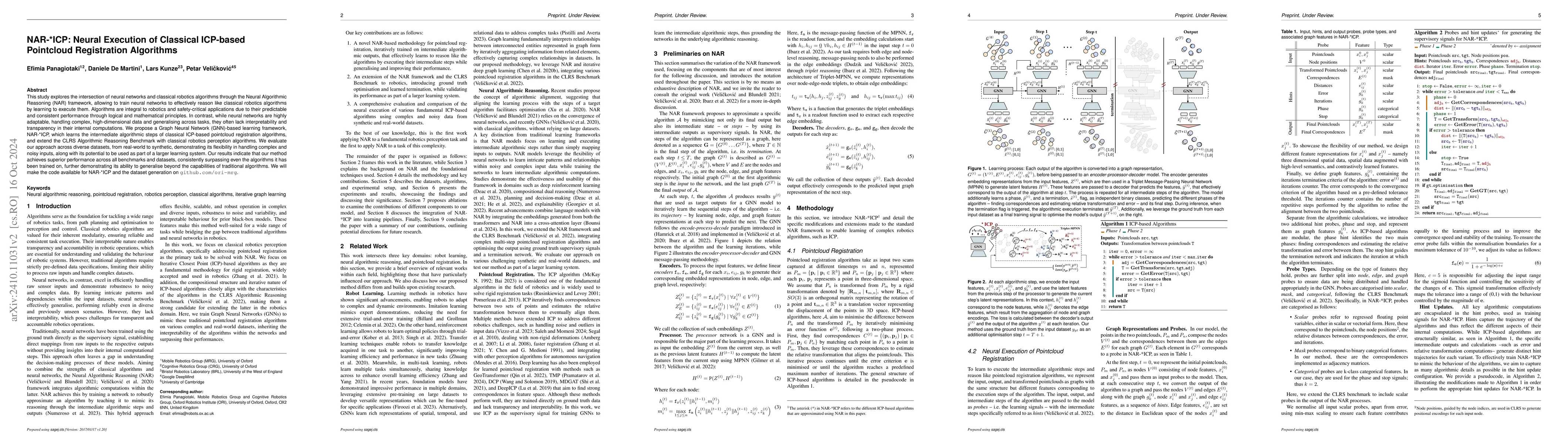 Thumbnail for NAR-*ICP: Neural Execution of Classical ICP-based Pointcloud
  Registration Algorithms