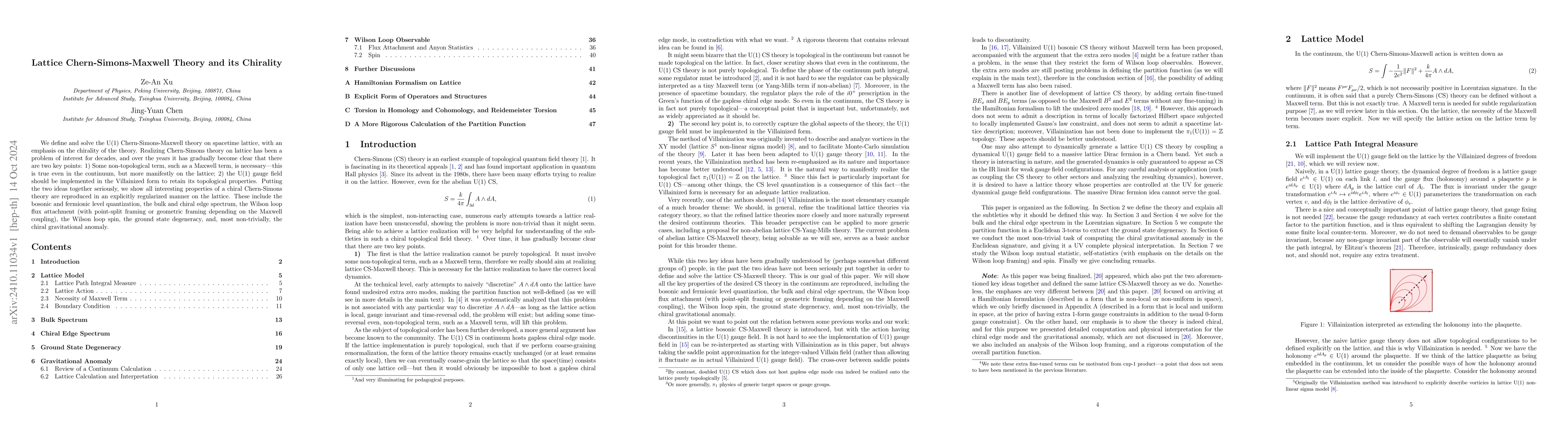 Thumbnail for Lattice Chern-Simons-Maxwell Theory and its Chirality
