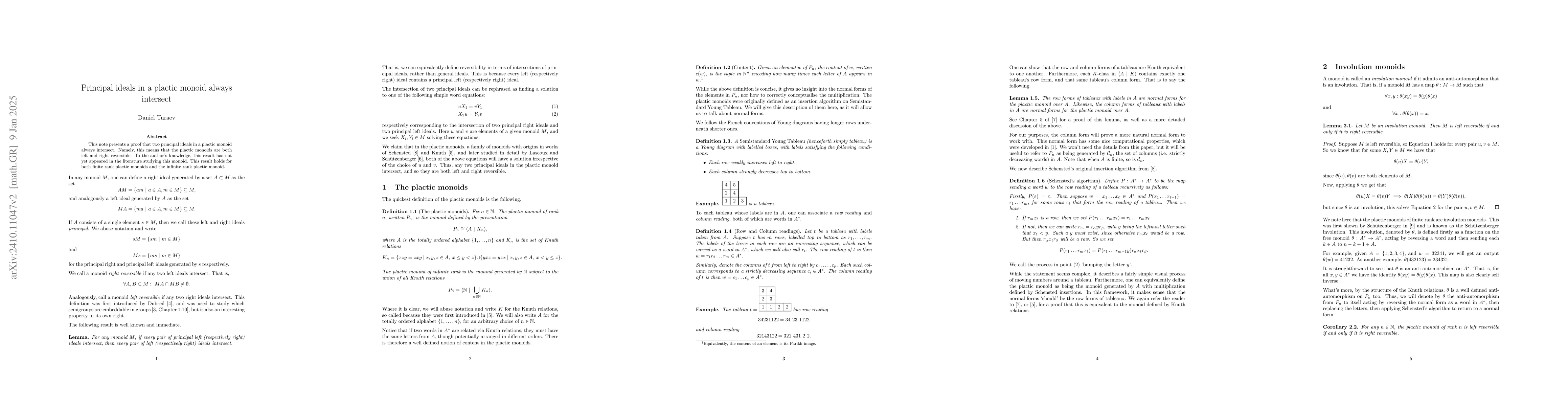 Thumbnail for Principal ideals in a plactic monoid always intersect