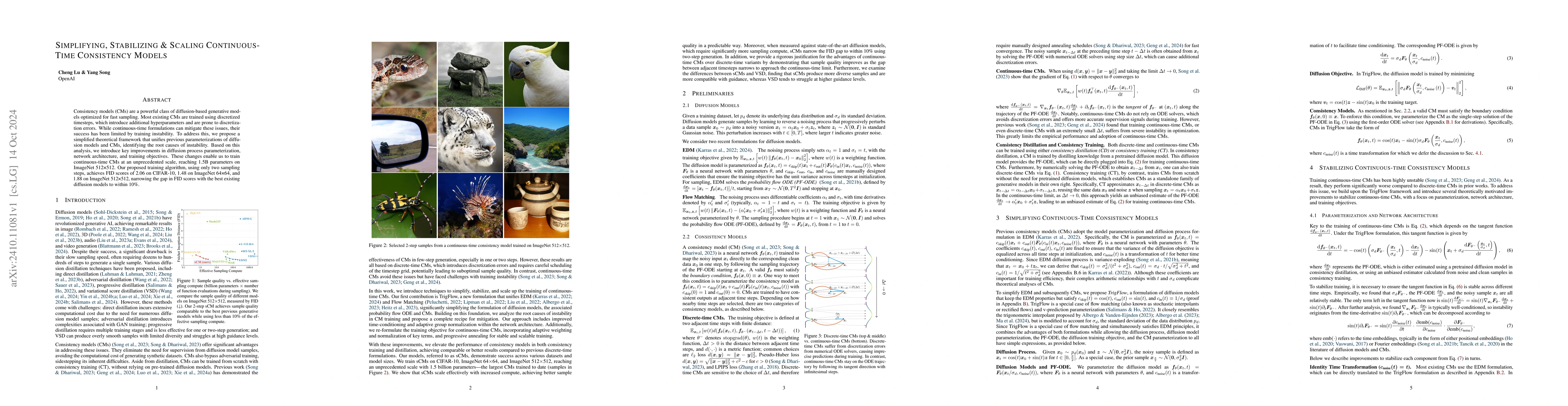 Thumbnail for Simplifying, Stabilizing and Scaling Continuous-Time Consistency Models