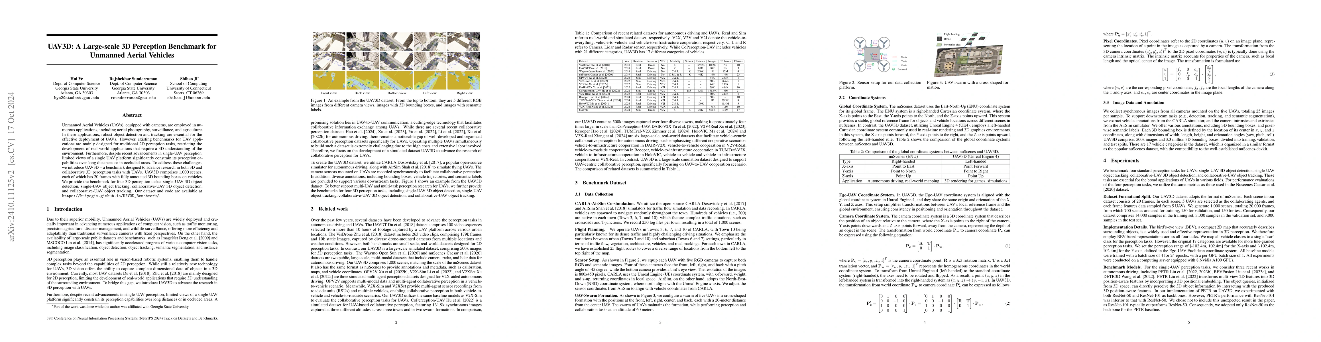 Thumbnail for UAV3D: A Large-scale 3D Perception Benchmark for Unmanned Aerial
  Vehicles
