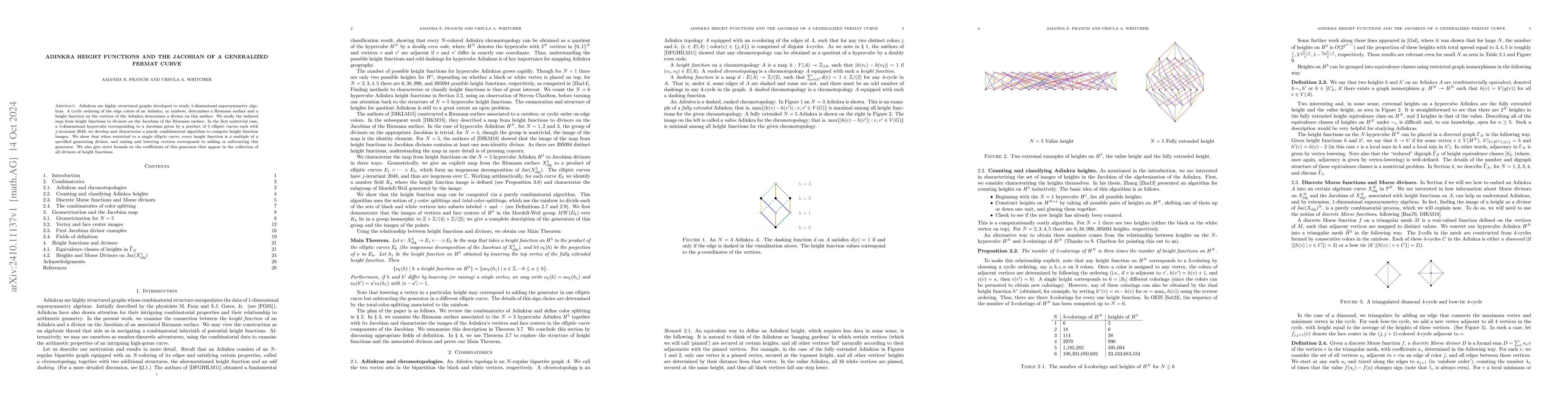 Thumbnail for Adinkra height functions and the Jacobian of a generalized Fermat curve