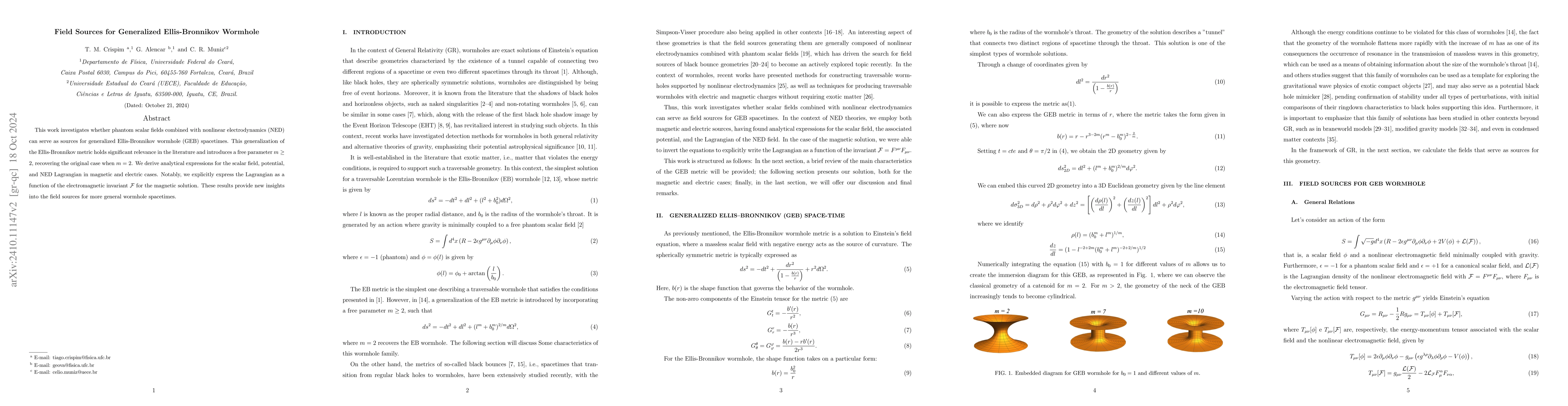 Thumbnail for Field Sources for Generalized Ellis-Bronnikov Wormhole