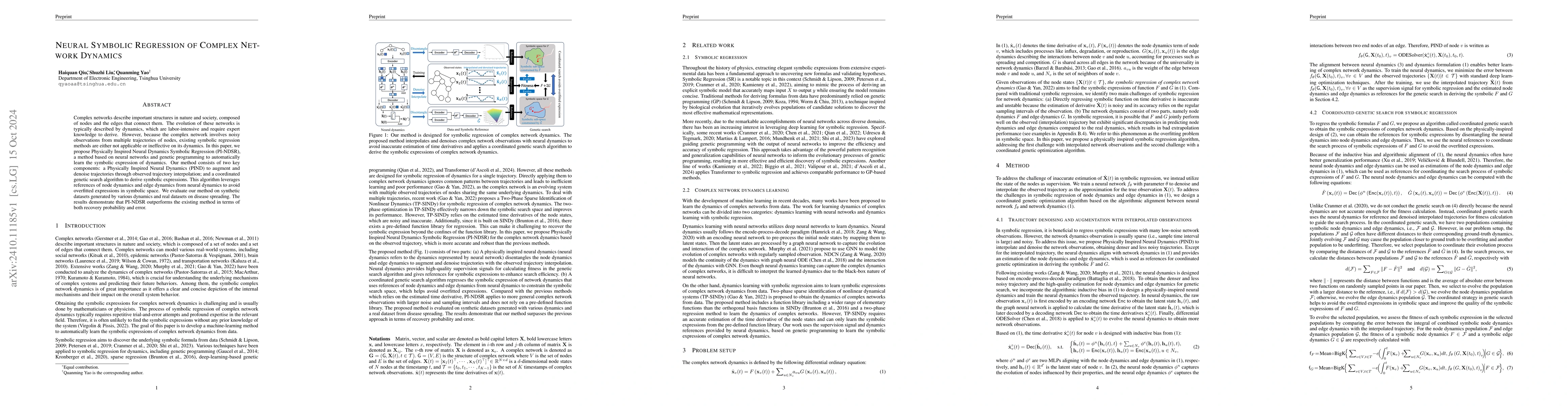 Thumbnail for Neural Symbolic Regression of Complex Network Dynamics
