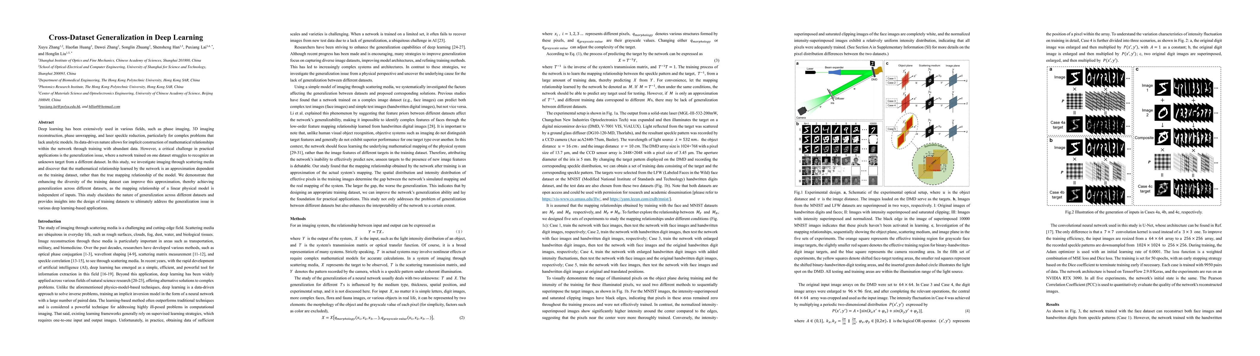 Thumbnail for Cross-Dataset Generalization in Deep Learning