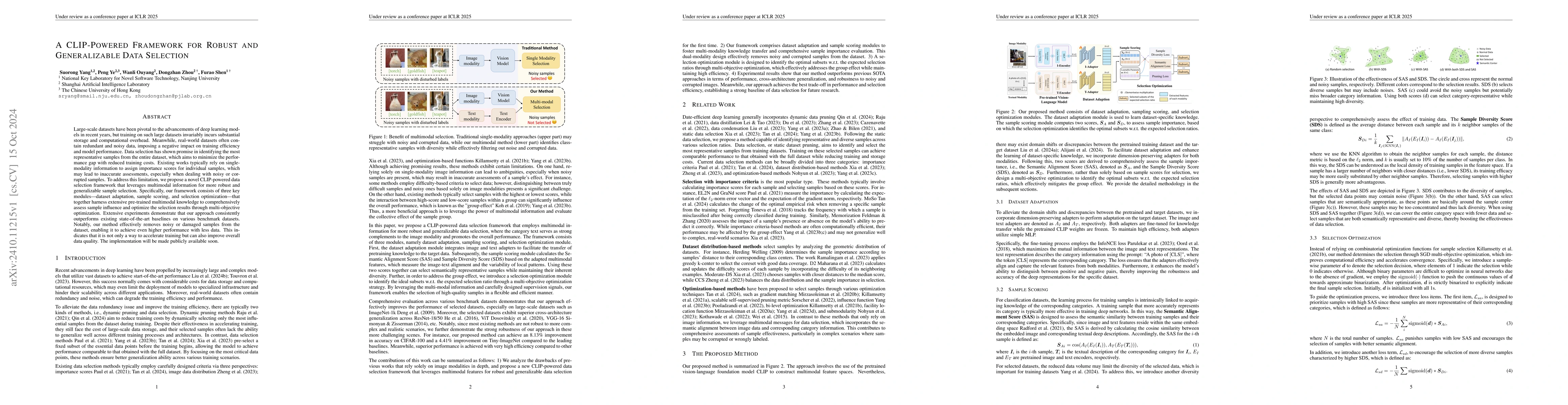 Thumbnail for A CLIP-Powered Framework for Robust and Generalizable Data Selection
