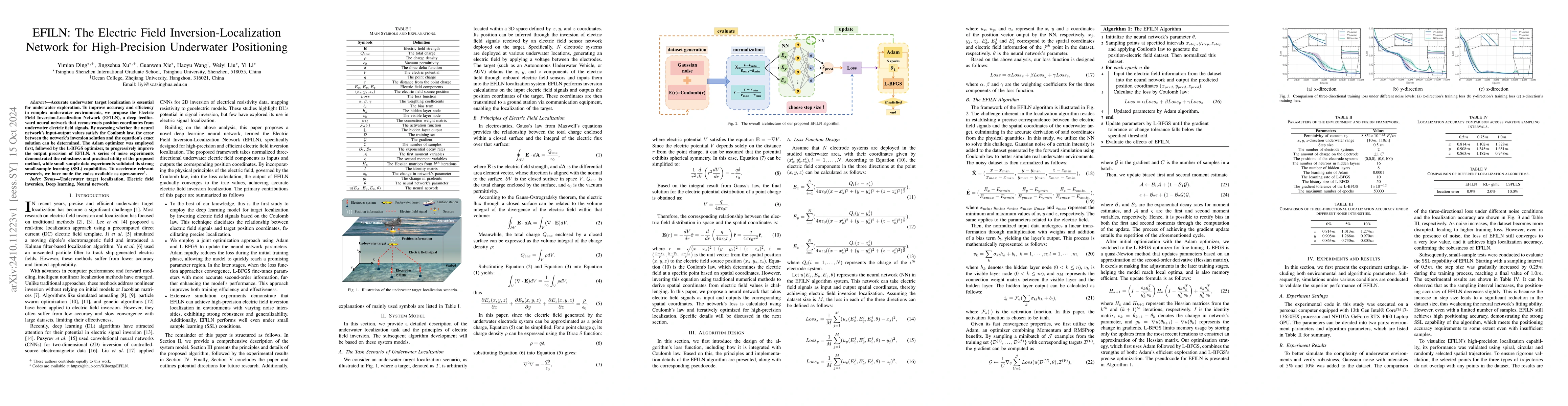 Thumbnail for EFILN: The Electric Field Inversion-Localization Network for
  High-Precision Underwater Positioning