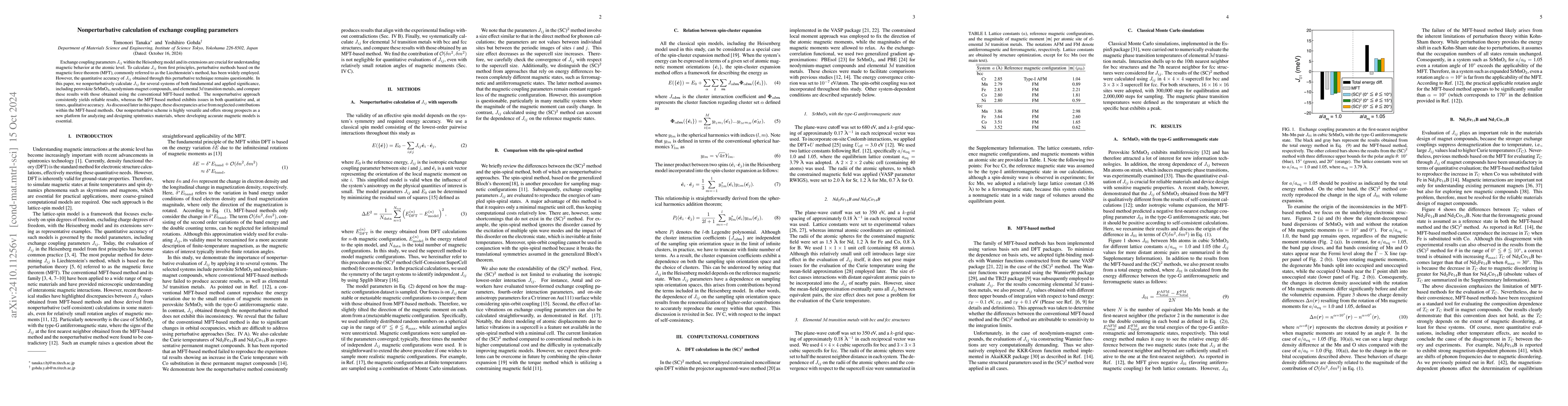 Thumbnail for Nonperturbative calculation of exchange coupling parameters