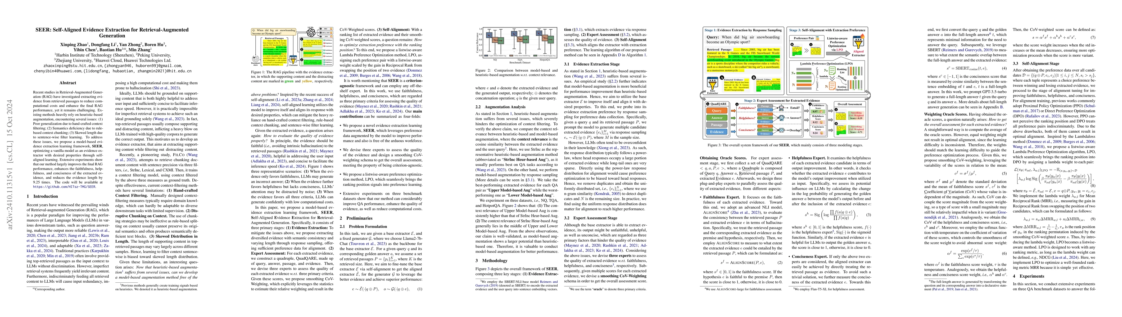 Thumbnail for SEER: Self-Aligned Evidence Extraction for Retrieval-Augmented
  Generation
