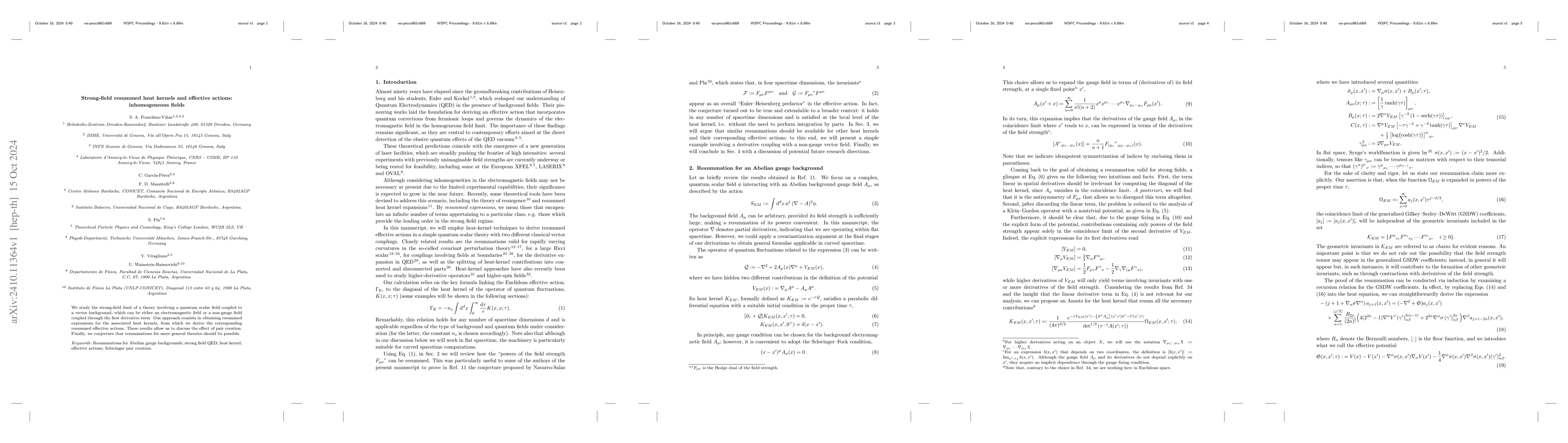 Thumbnail for Strong-field resummed heat kernels and effective actions: inhomogeneous
  fields