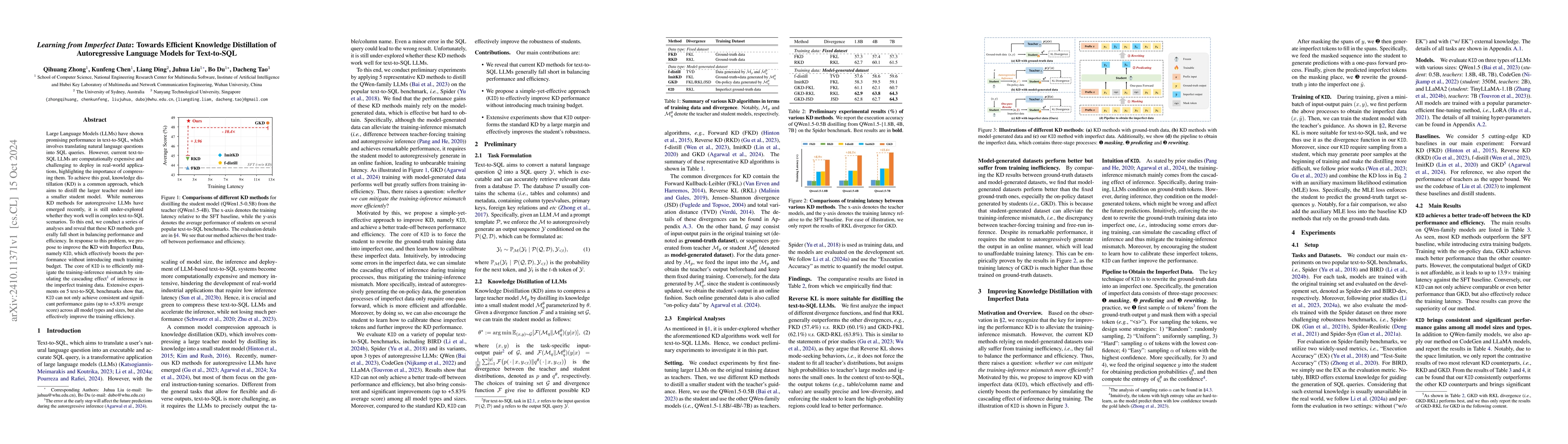 Thumbnail for Learning from Imperfect Data: Towards Efficient Knowledge Distillation
  of Autoregressive Language Models for Text-to-SQL