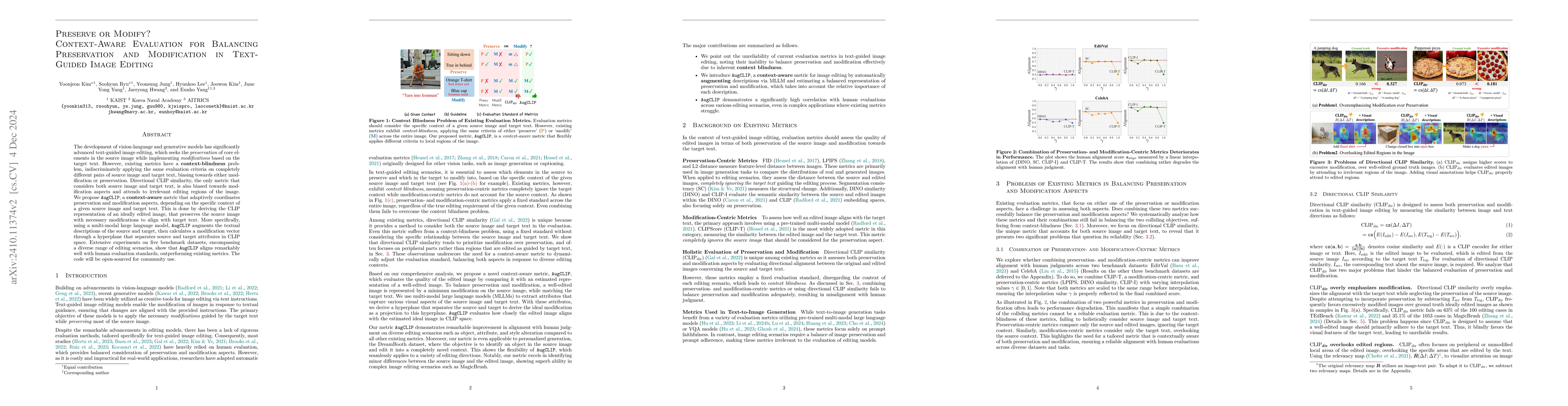 Thumbnail for Augmentation-Driven Metric for Balancing Preservation and Modification
  in Text-Guided Image Editing
