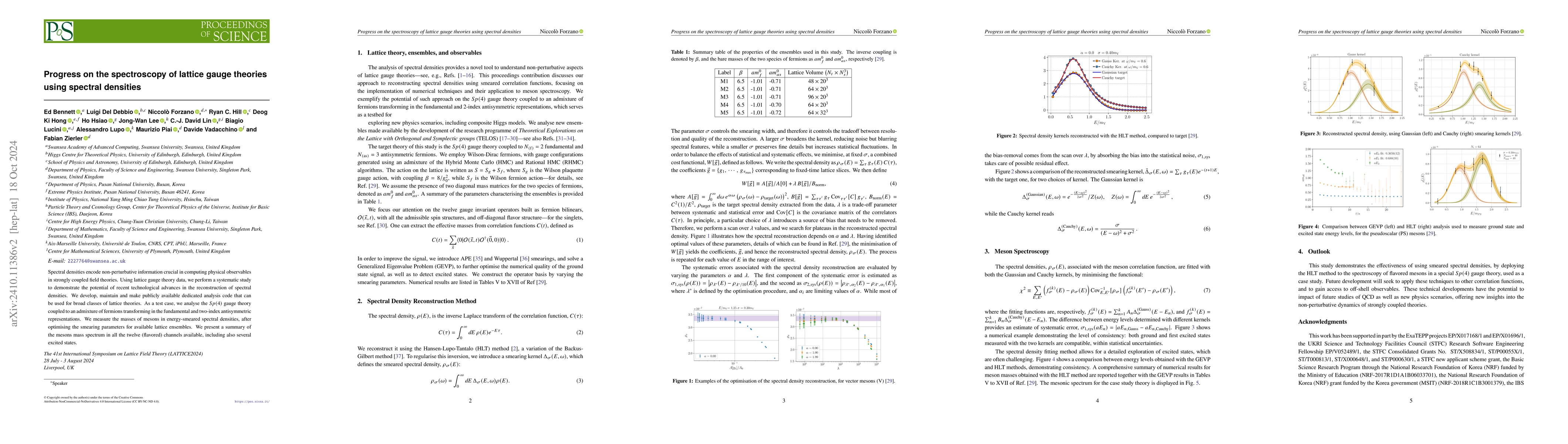 Thumbnail for Progress on the spectroscopy of lattice gauge theories using spectral
  densities