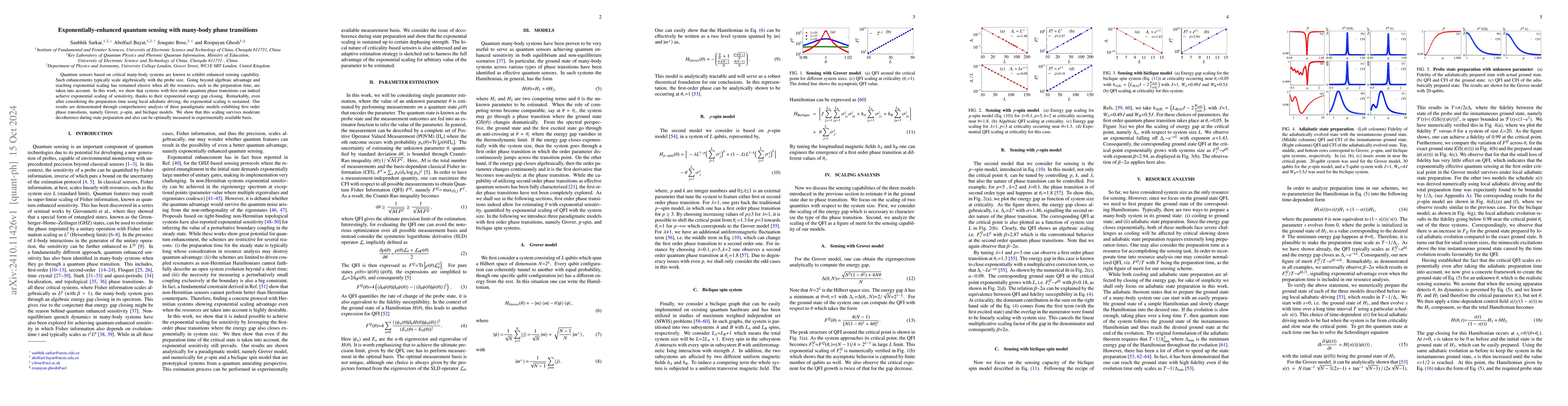Thumbnail for Exponentially-enhanced quantum sensing with many-body phase transitions