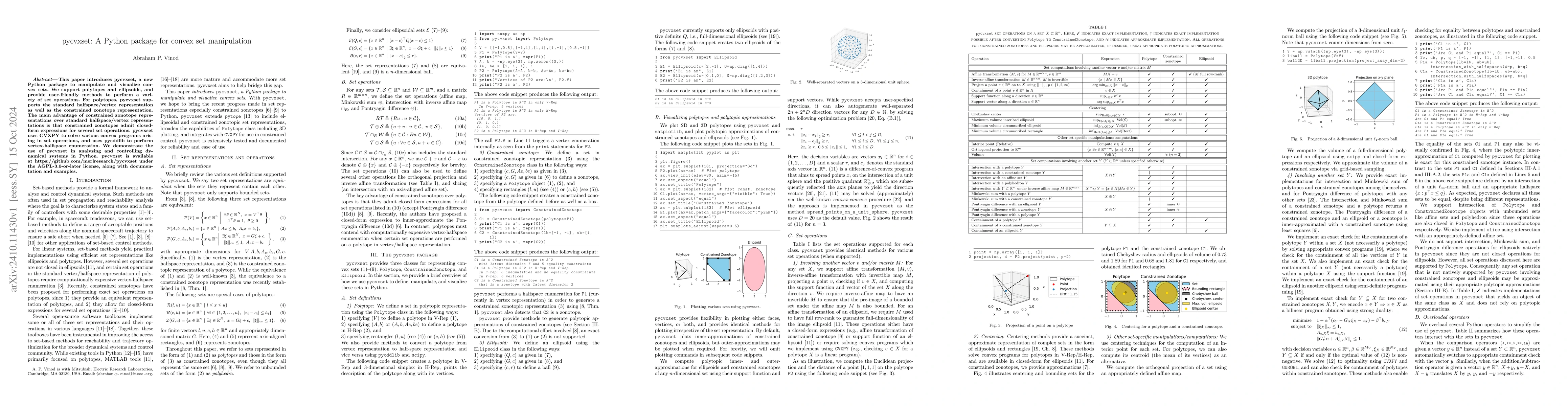 Thumbnail for pycvxset: A Python package for convex set manipulation