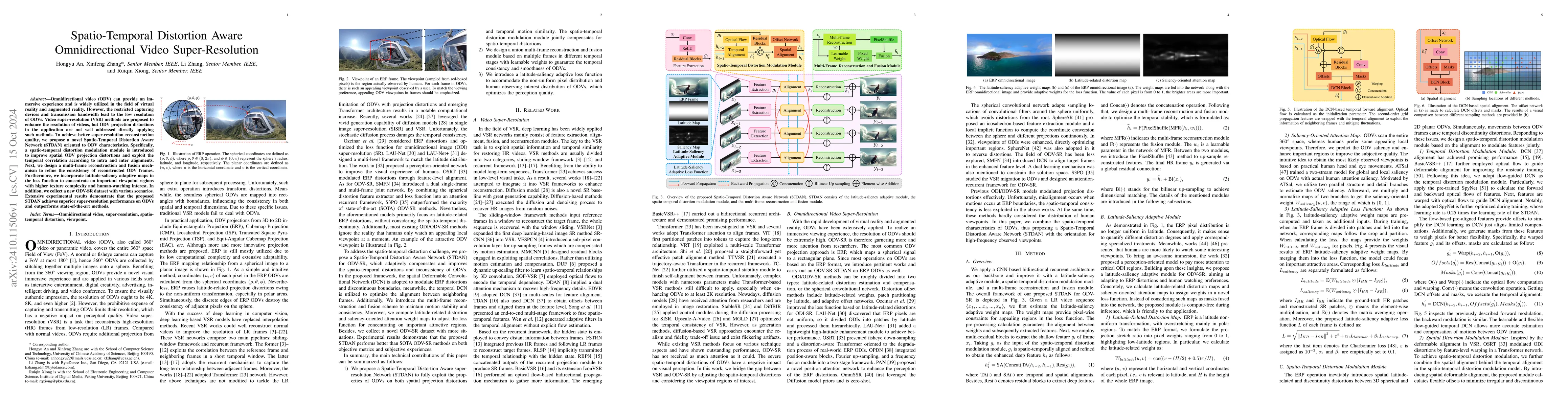 Thumbnail for Spatio-Temporal Distortion Aware Omnidirectional Video Super-Resolution