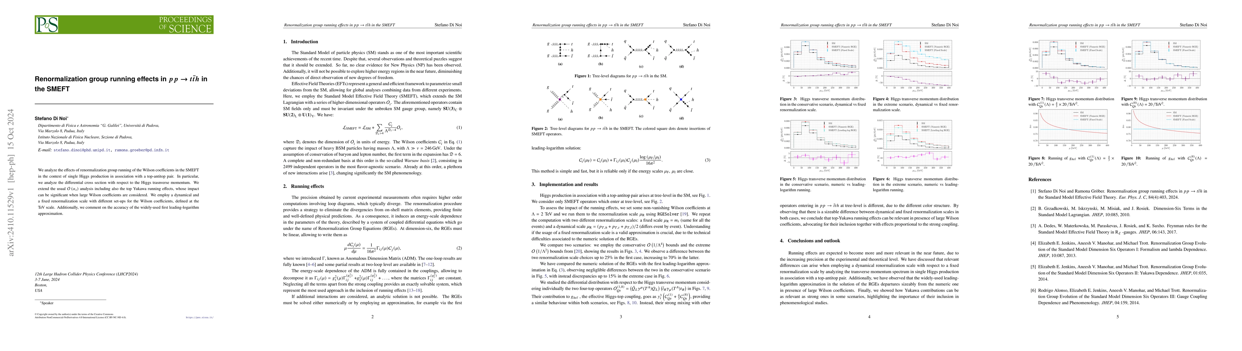 Thumbnail for Renormalization group running effects in $pp \to t\bar{t}h$ in the SMEFT