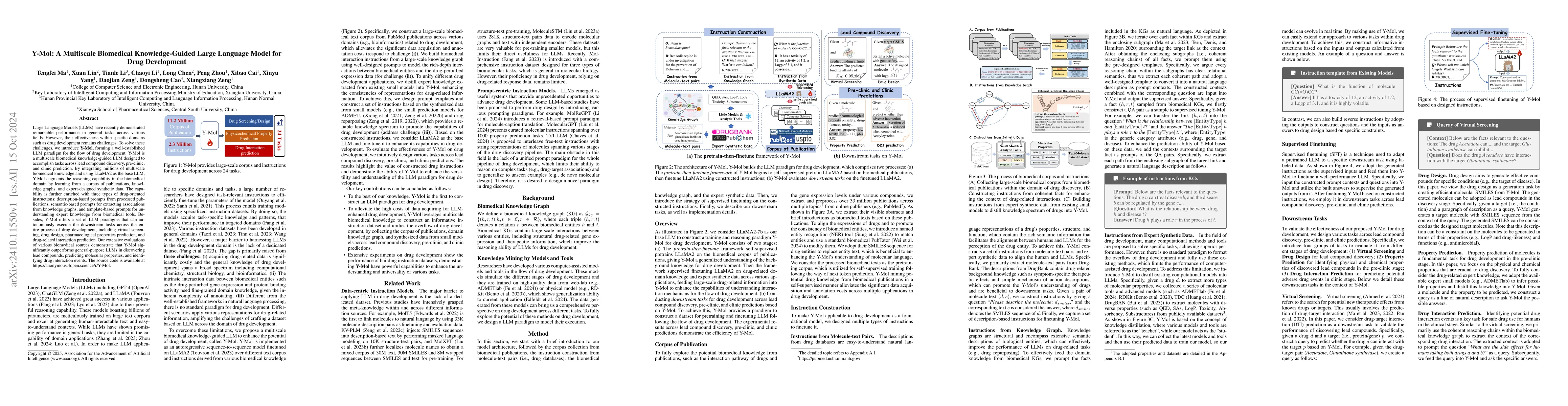 Thumbnail for Y-Mol: A Multiscale Biomedical Knowledge-Guided Large Language Model for
  Drug Development