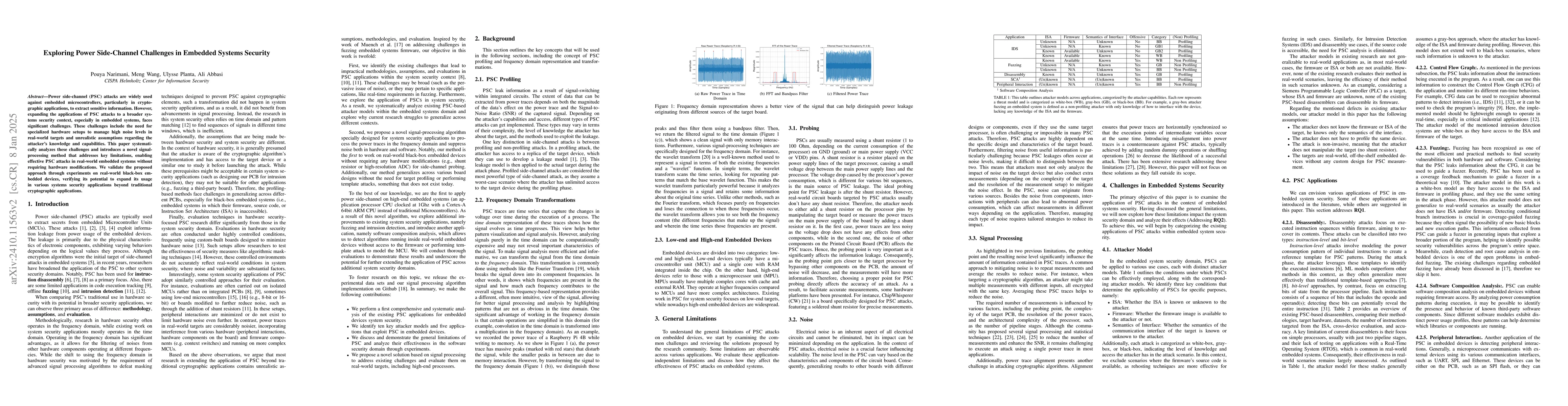 Thumbnail for Exploring Power Side-Channel Challenges in Embedded Systems Security