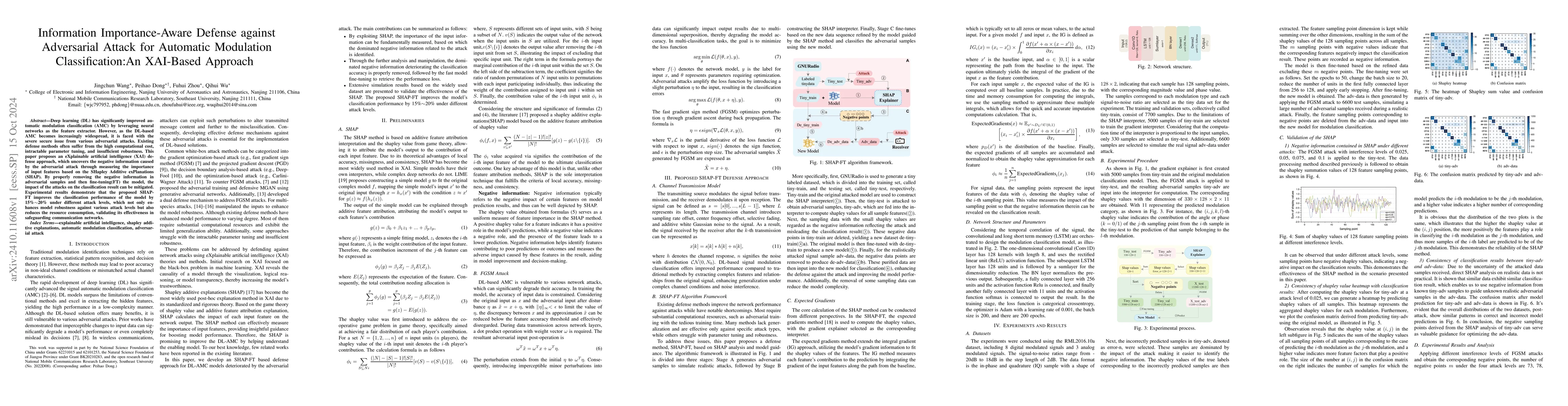 Thumbnail for Information Importance-Aware Defense against Adversarial Attack for
  Automatic Modulation Classification:An XAI-Based Approach