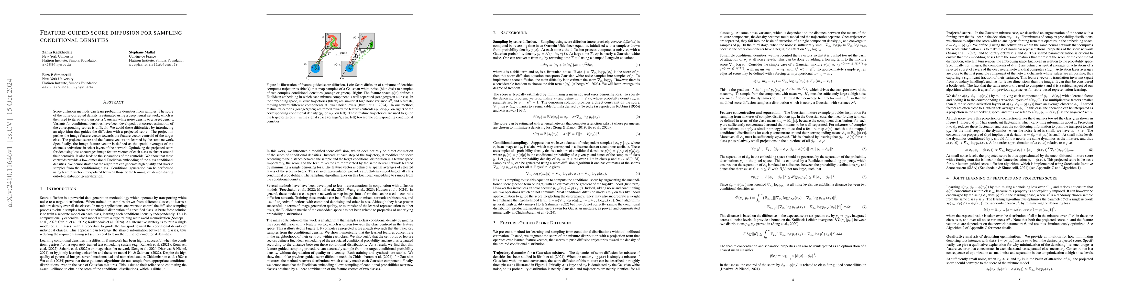 Thumbnail for Feature-guided score diffusion for sampling conditional densities