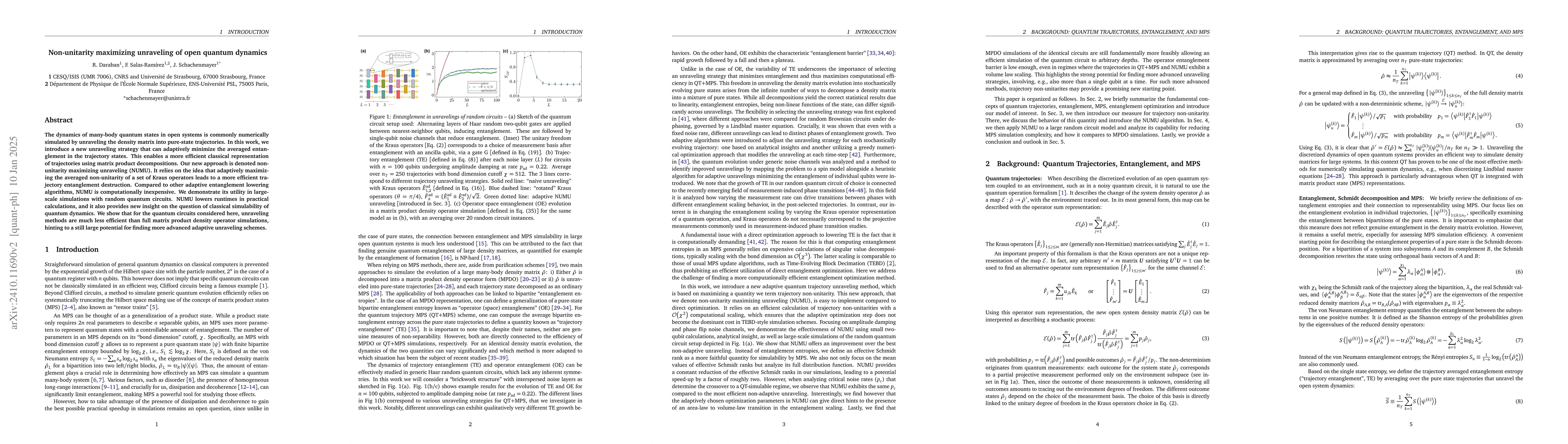 Thumbnail for Non-unitarity maximizing unraveling of open quantum dynamics