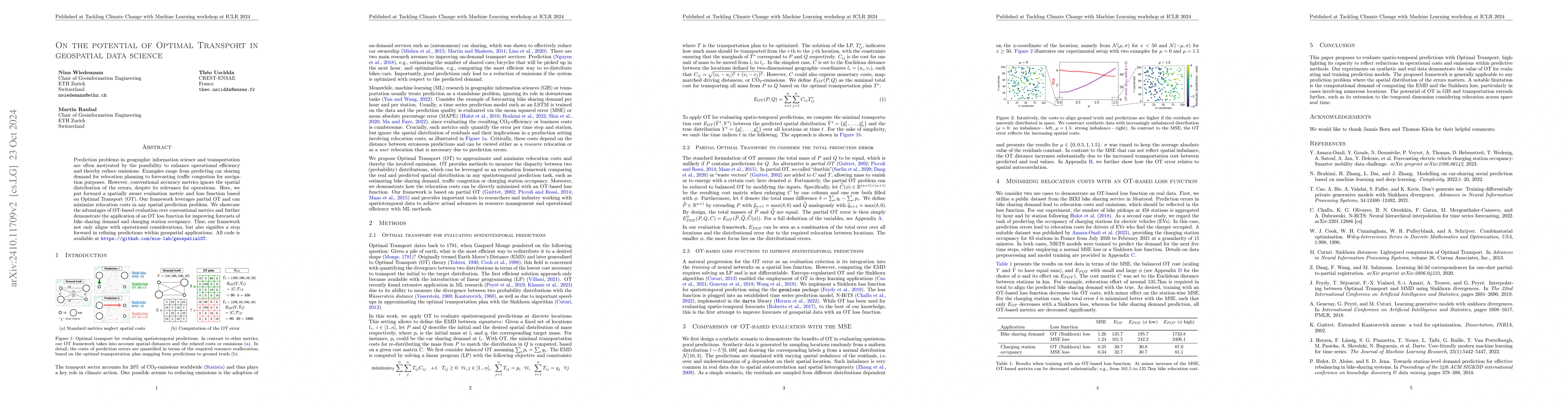 Thumbnail for On the potential of Optimal Transport in Geospatial Data Science
