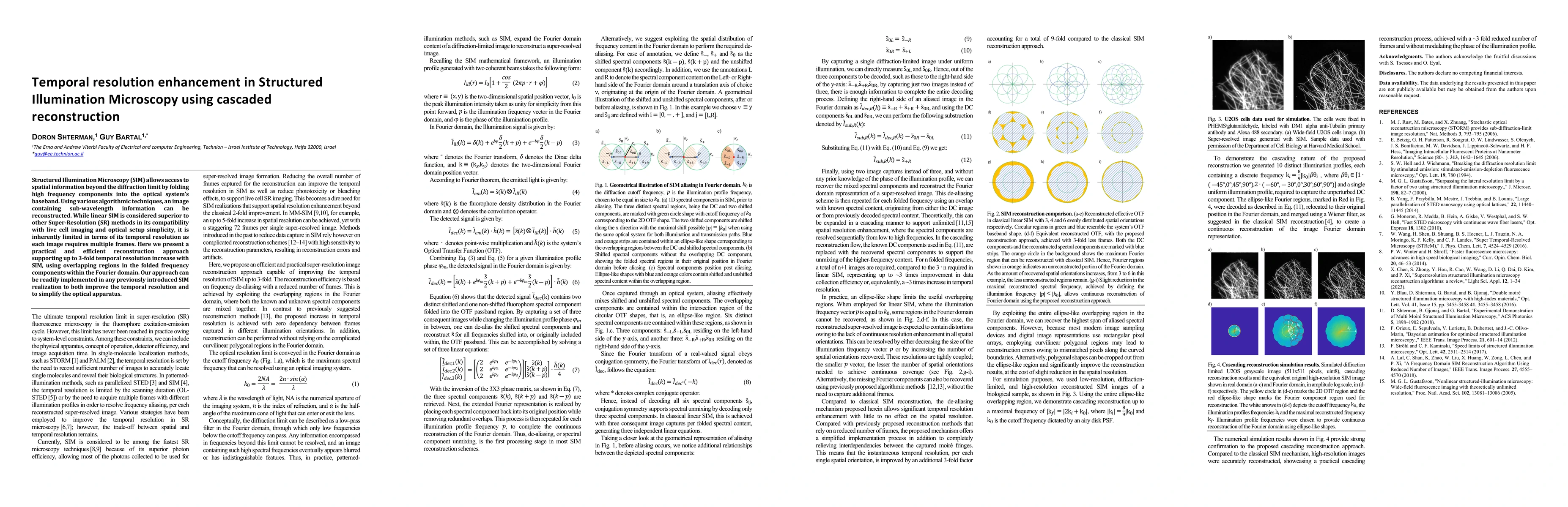 Thumbnail for Temporal resolution enhancement in Structured Illumination Microscopy
  using cascaded reconstruction