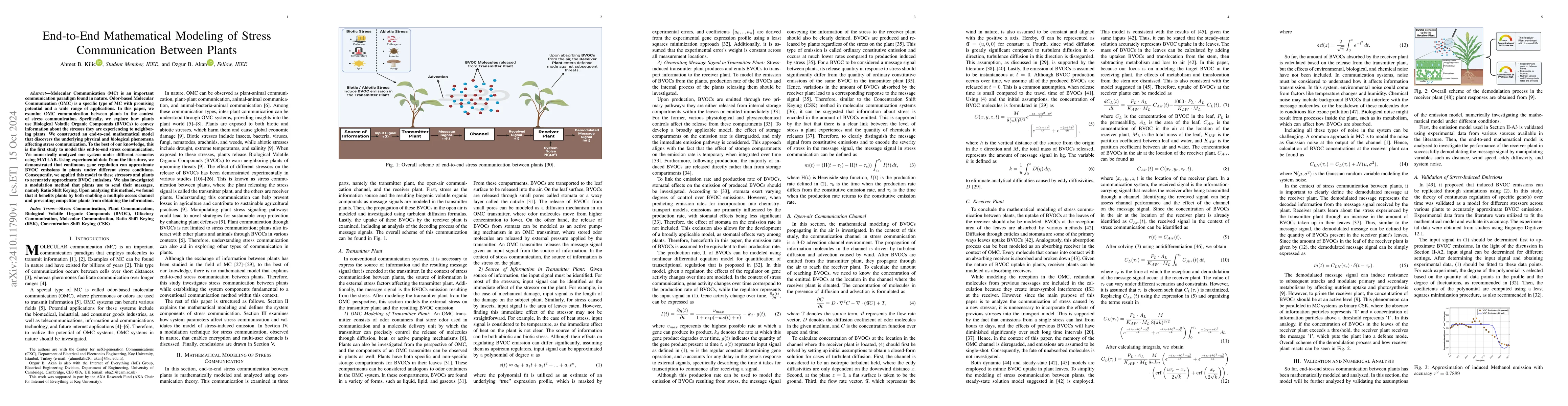 Thumbnail for End-to-End Mathematical Modeling of Stress Communication Between Plants