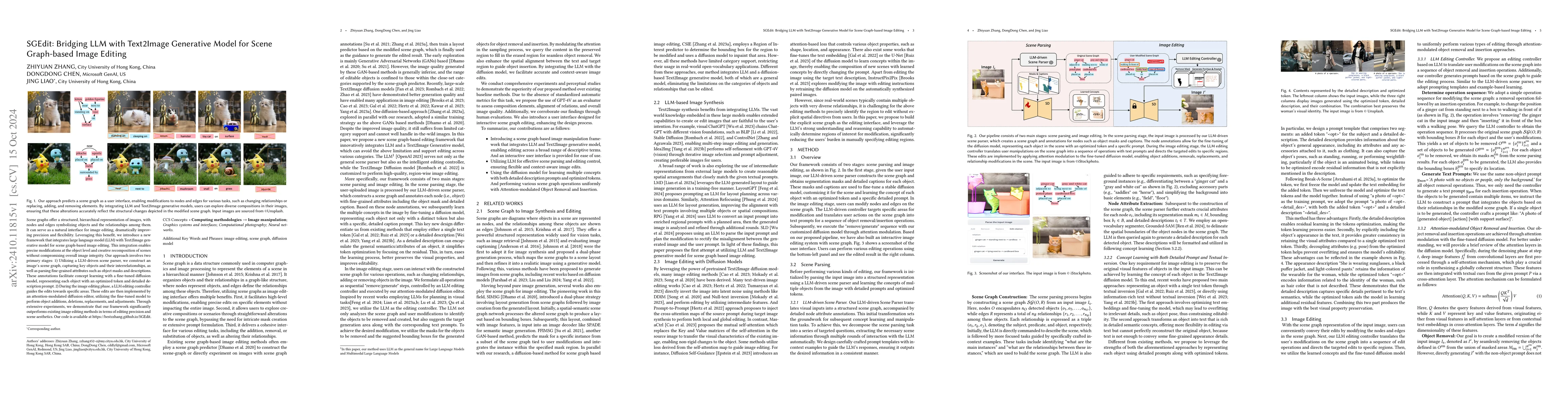 Thumbnail for SGEdit: Bridging LLM with Text2Image Generative Model for Scene
  Graph-based Image Editing