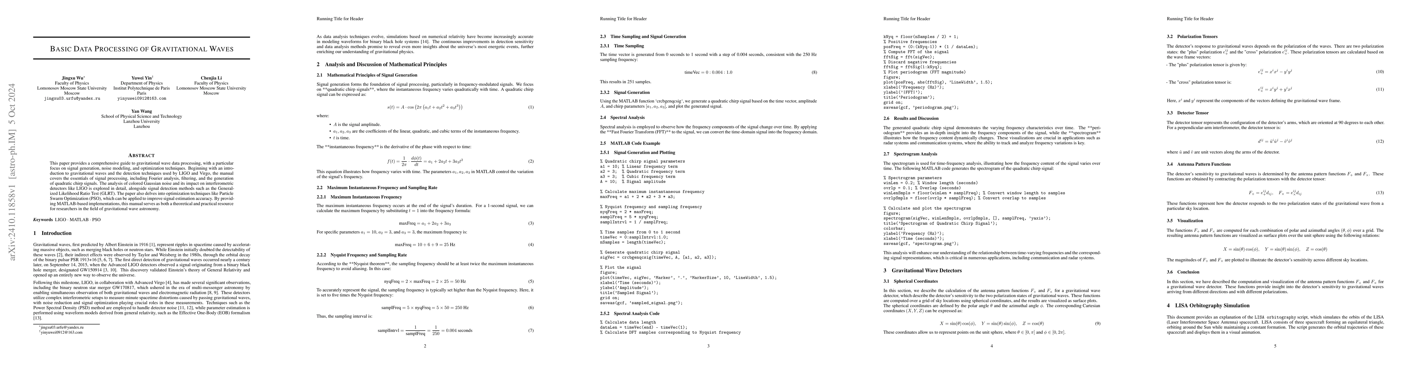 Thumbnail for Basic Data Processing of Gravitational Waves
