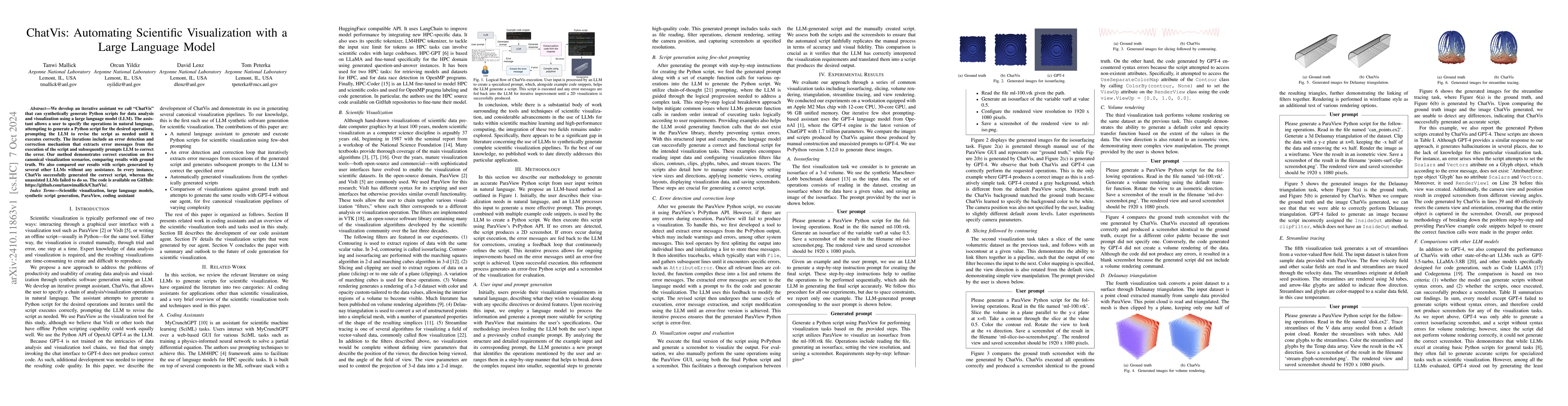 Thumbnail for ChatVis: Automating Scientific Visualization with a Large Language Model