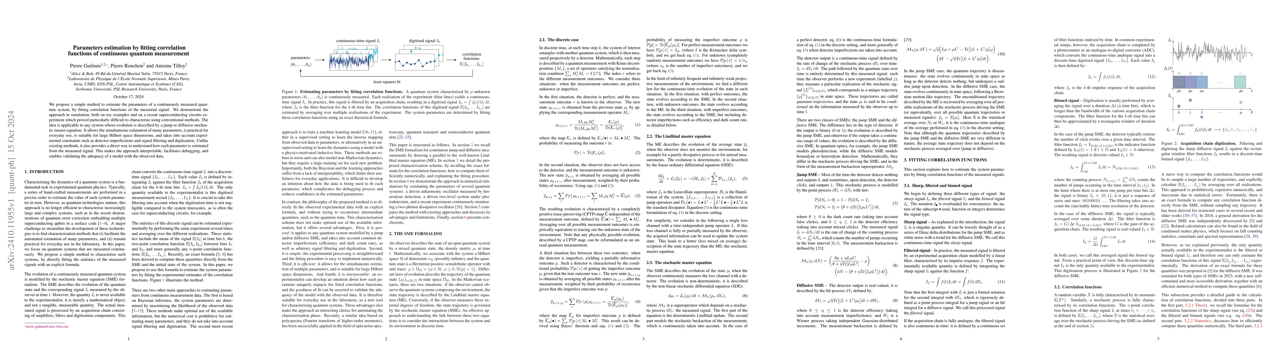 Thumbnail for Parameters estimation by fitting correlation functions of continuous
  quantum measurement