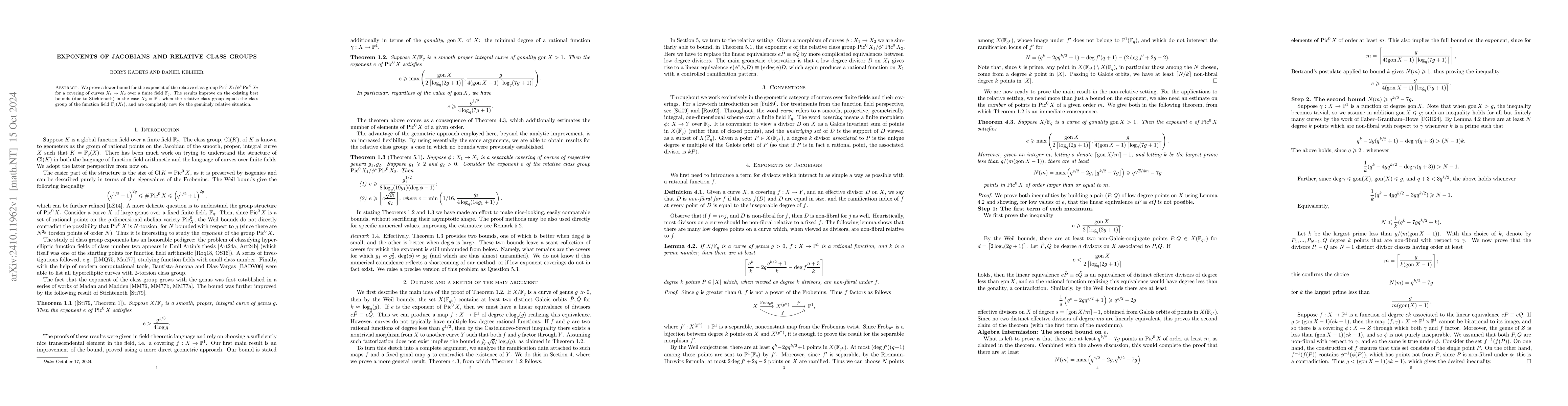 Thumbnail for Exponents of Jacobians and relative class groups