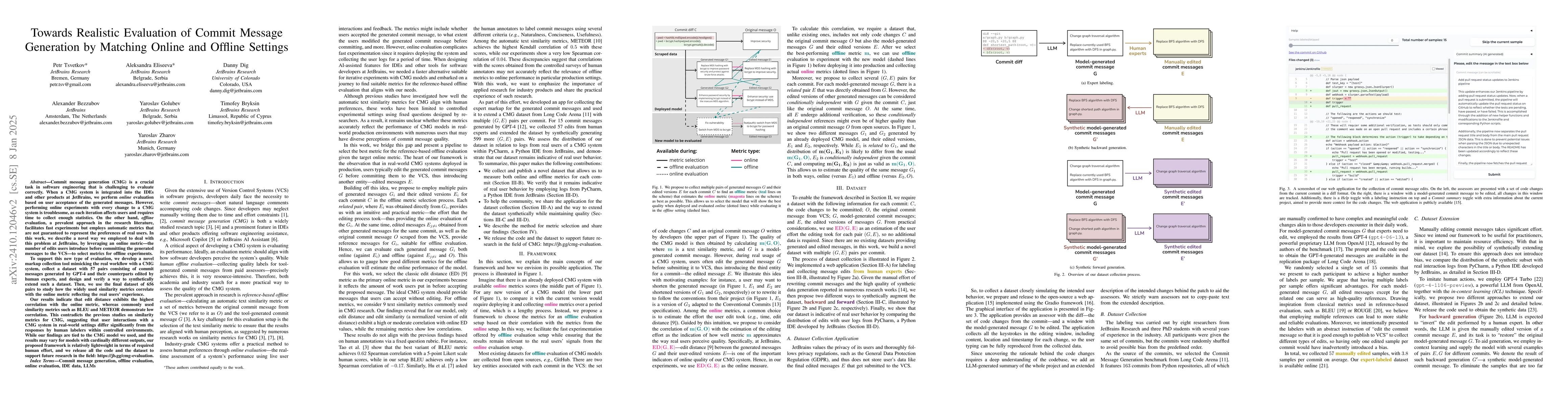 Thumbnail for Towards Realistic Evaluation of Commit Message Generation by Matching
  Online and Offline Settings