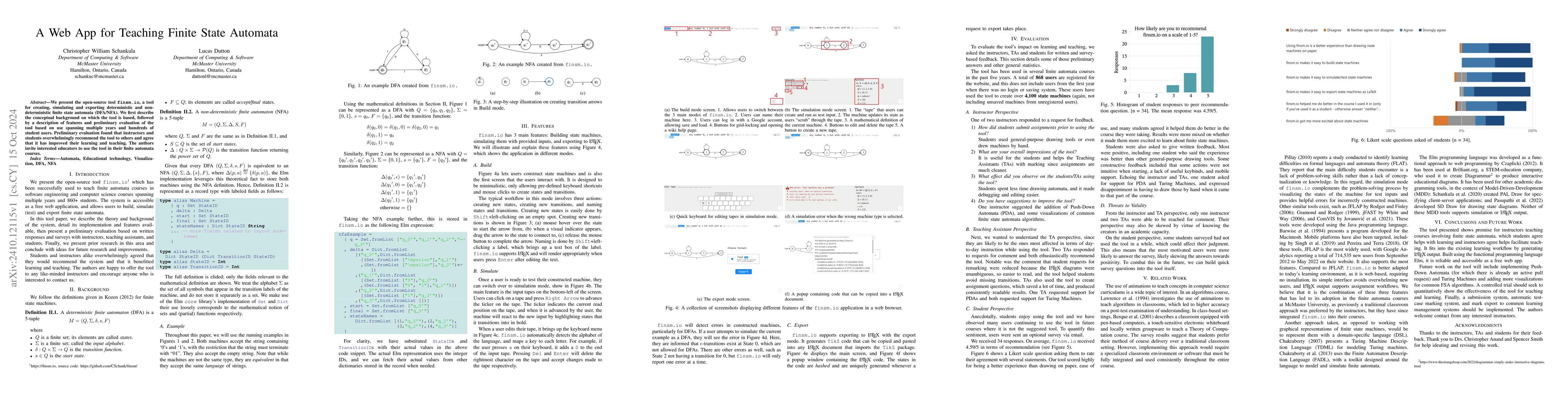 Thumbnail for A Web App for Teaching Finite State Automata