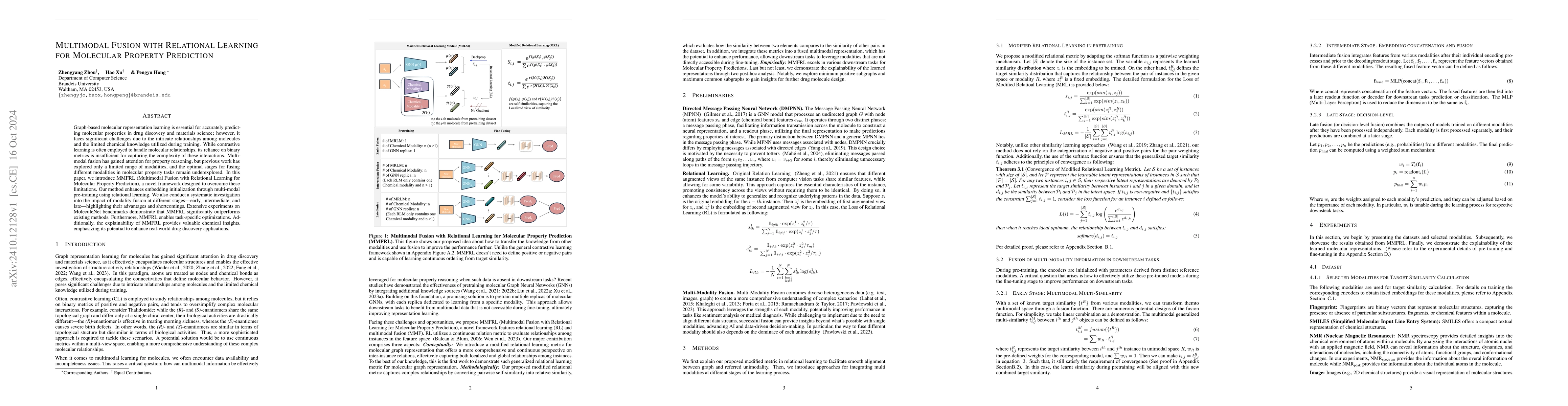 Thumbnail for Multimodal Fusion with Relational Learning for Molecular Property
  Prediction