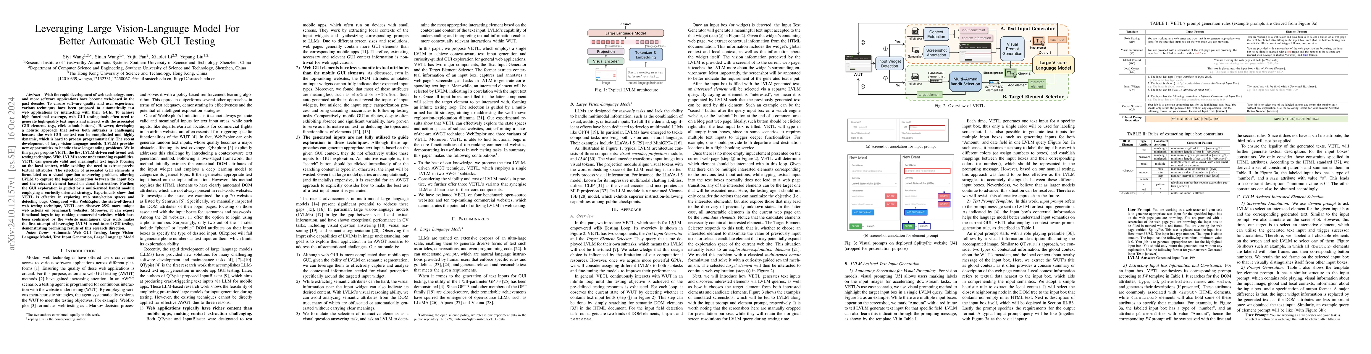 Thumbnail for Leveraging Large Vision Language Model For Better Automatic Web GUI
  Testing