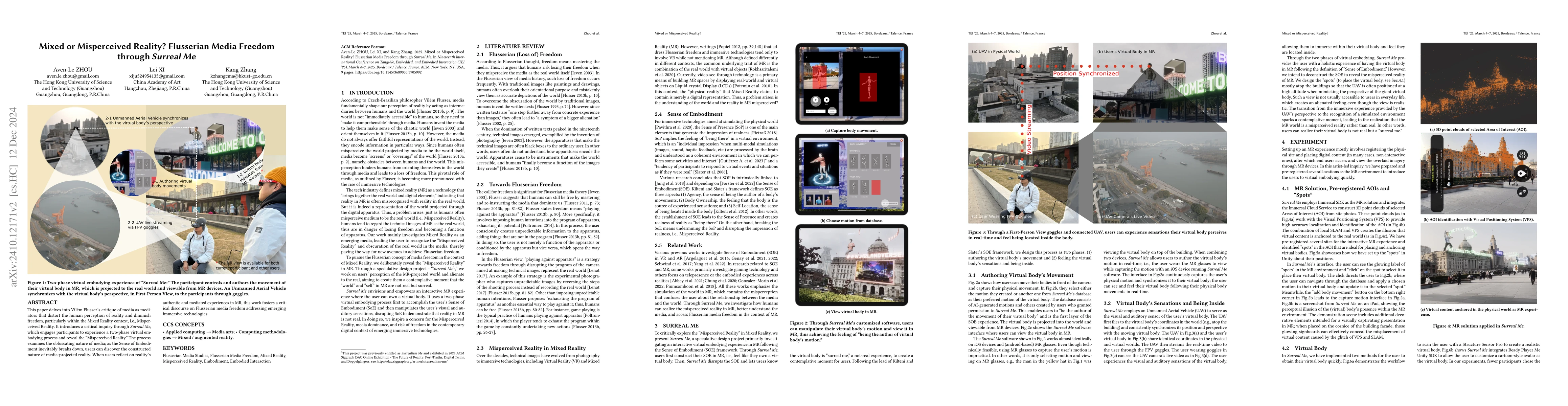 Thumbnail for Mixed or Misperceived Reality? Flusserian Media Freedom through Surreal
  Me