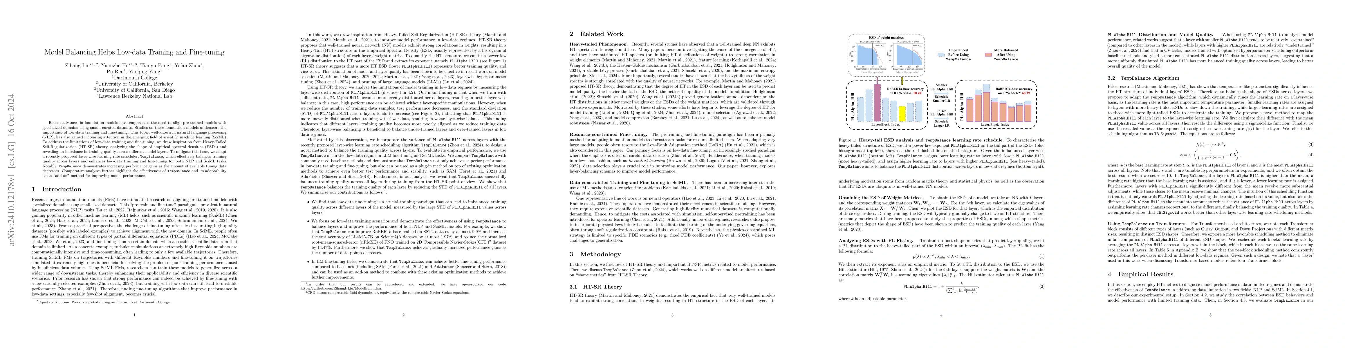 Thumbnail for Model Balancing Helps Low-data Training and Fine-tuning