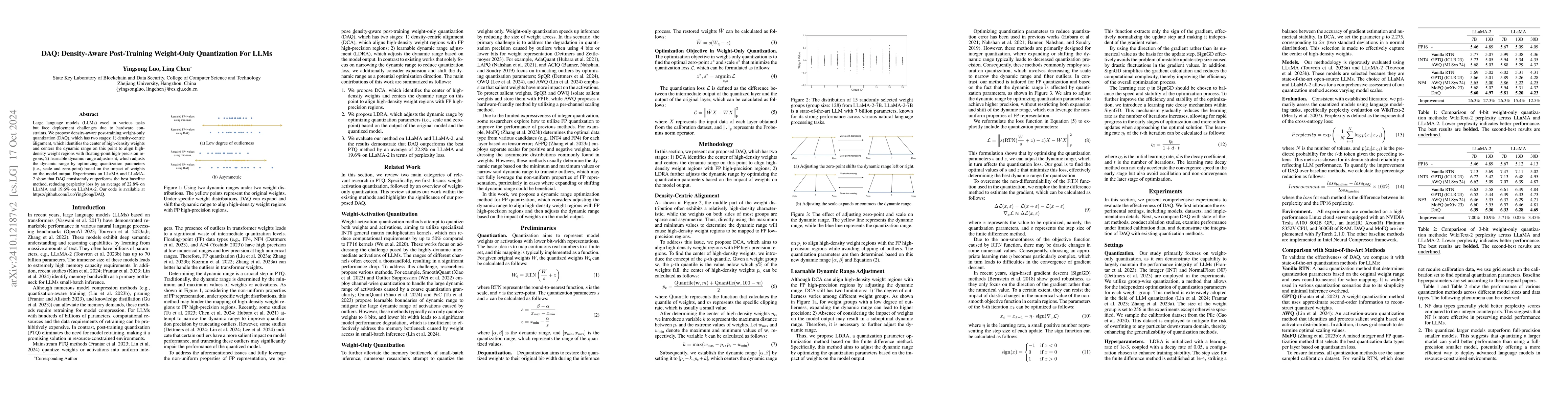 Thumbnail for DAQ: Density-Aware Post-Training Weight-Only Quantization For LLMs