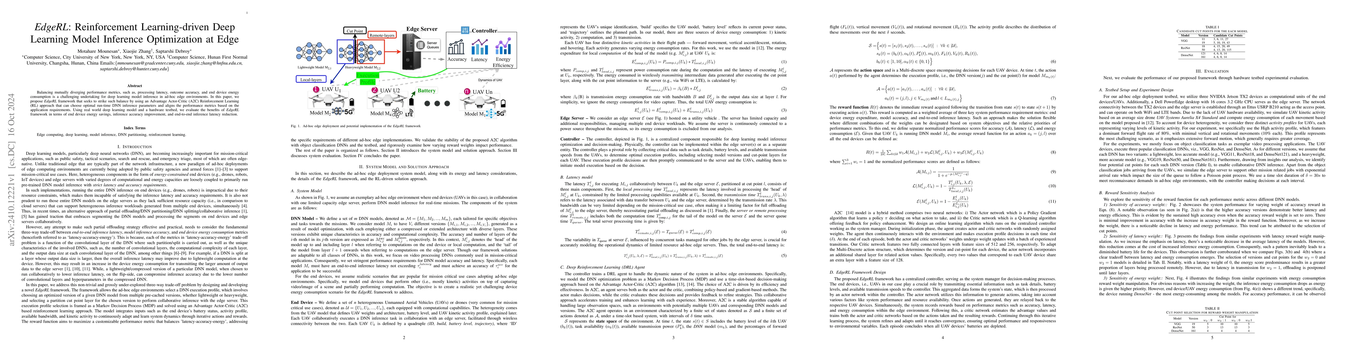 Thumbnail for EdgeRL: Reinforcement Learning-driven Deep Learning Model Inference
  Optimization at Edge