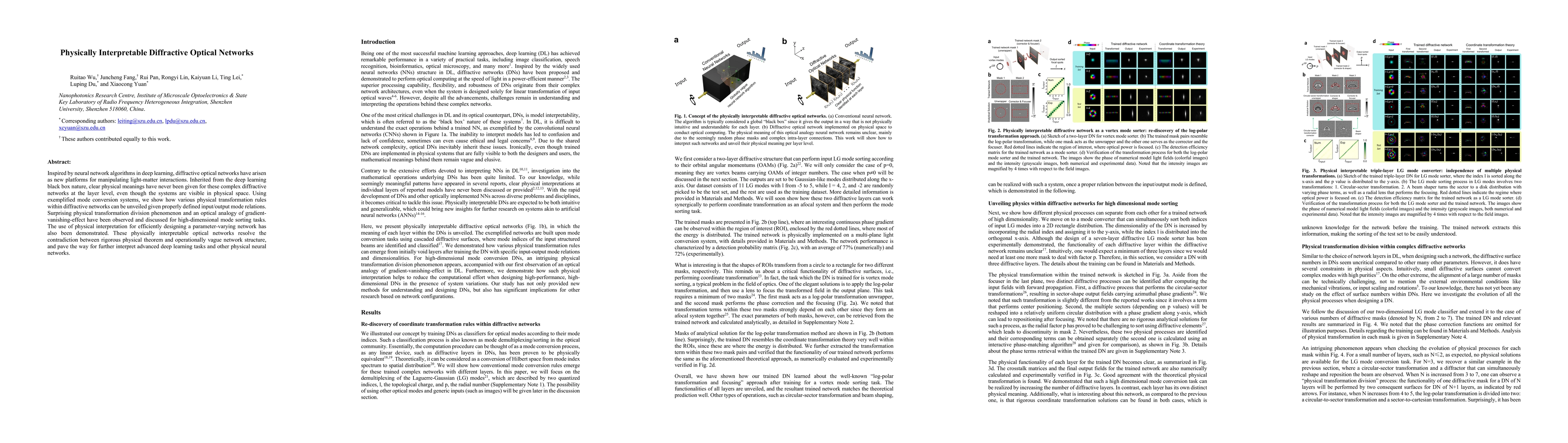 Thumbnail for Physically interpretable diffractive optical networks
