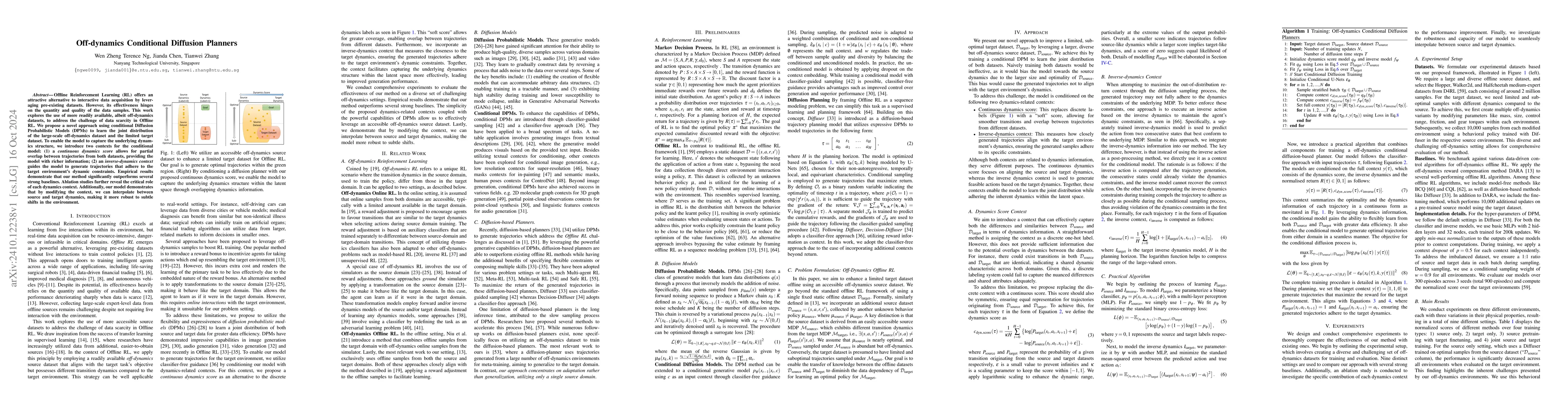 Thumbnail for Off-dynamics Conditional Diffusion Planners
