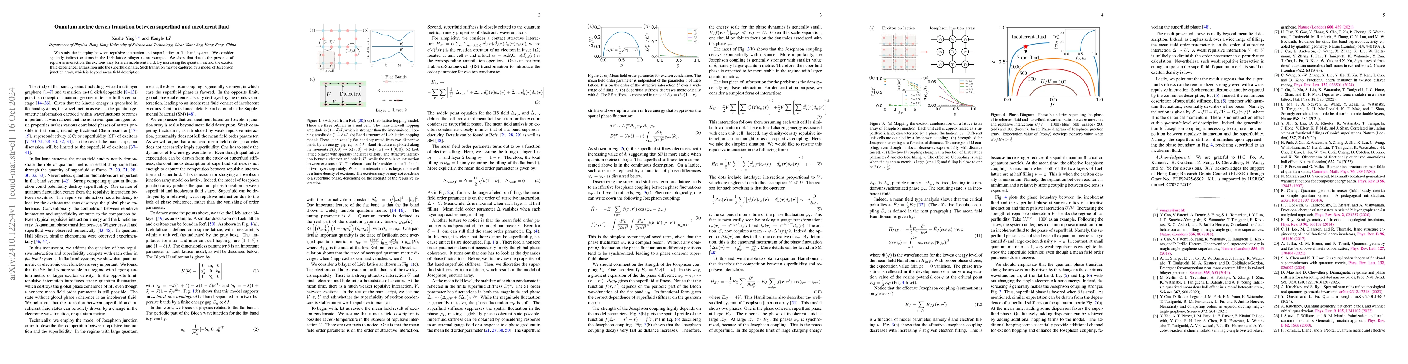 Thumbnail for Quantum metric driven transition between superfluid and incoherent fluid