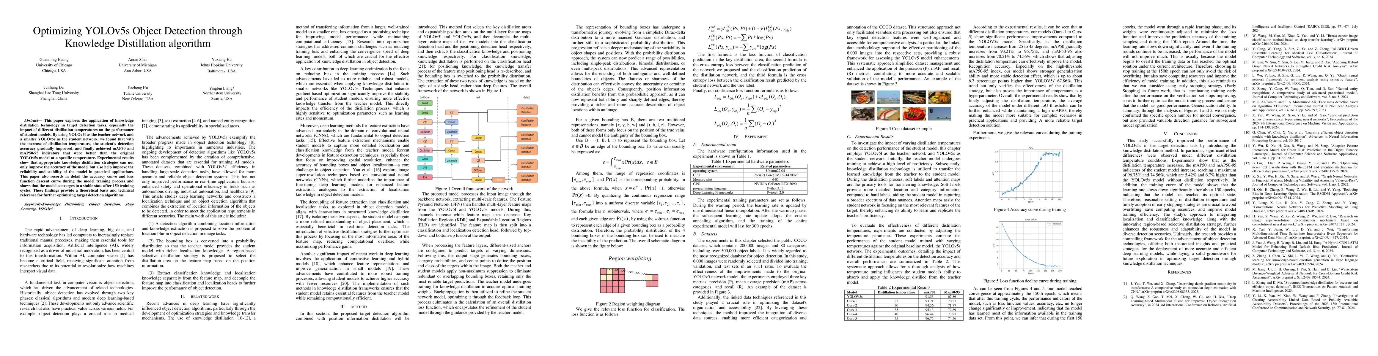 Thumbnail for Optimizing YOLOv5s Object Detection through Knowledge Distillation
  algorithm