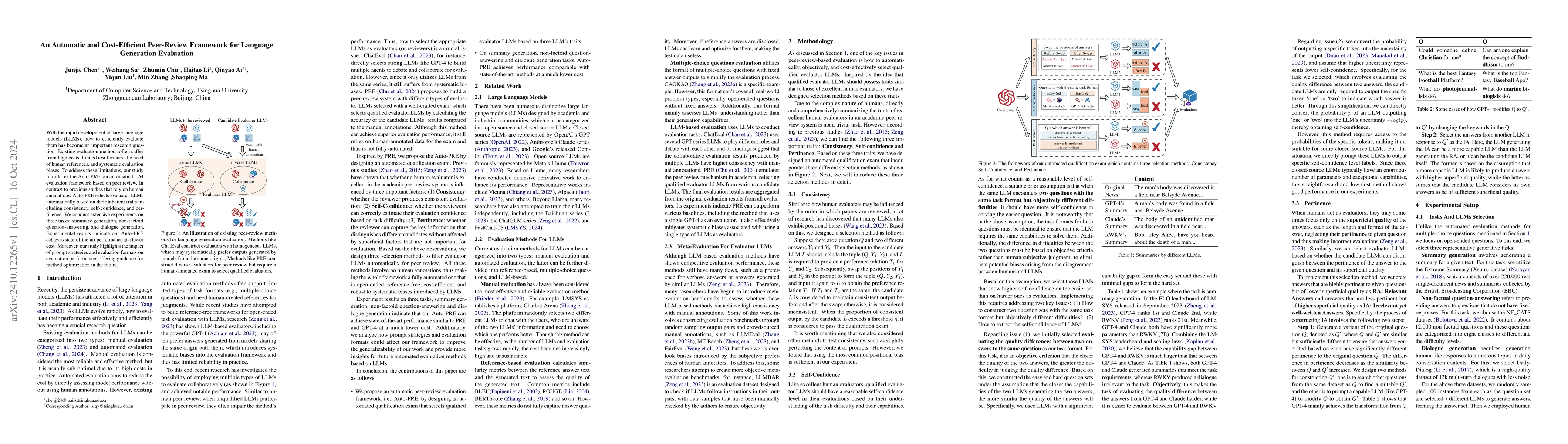 Thumbnail for An Automatic and Cost-Efficient Peer-Review Framework for Language
  Generation Evaluation