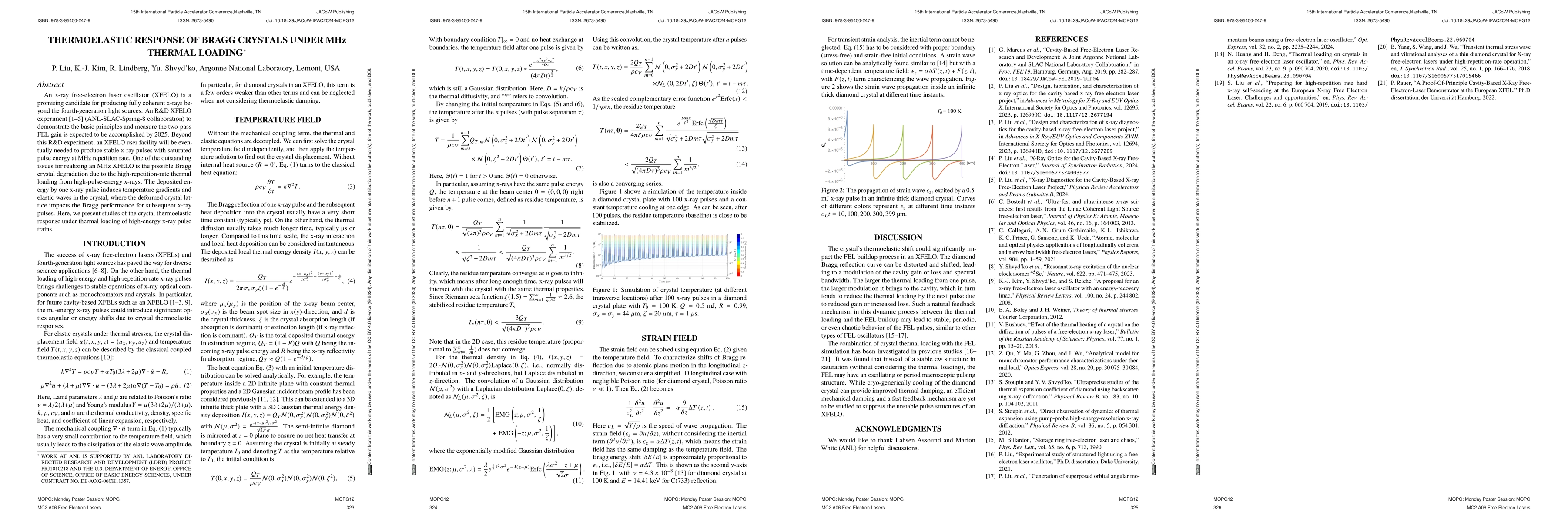 Thumbnail for Thermoelastic response of Bragg crystals under MHz thermal loading