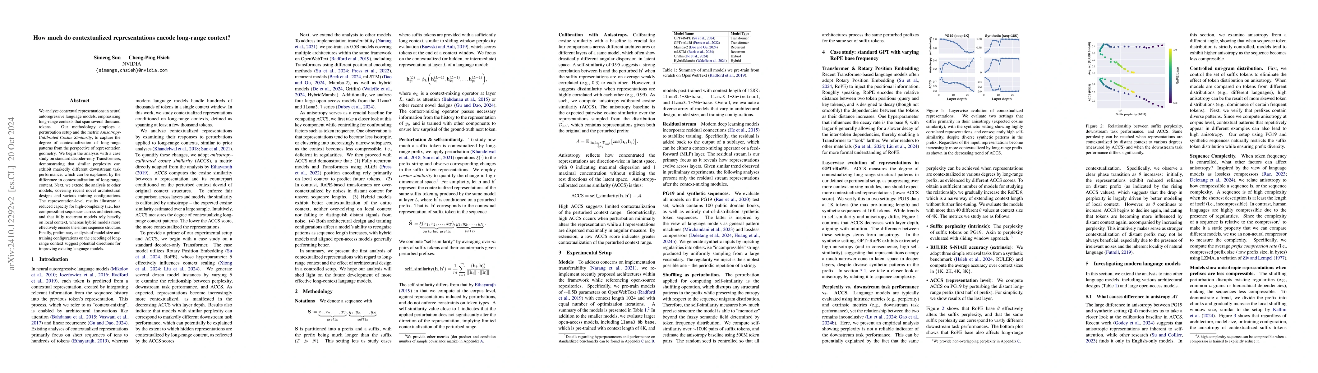 Thumbnail for How much do contextualized representations encode long-range context?